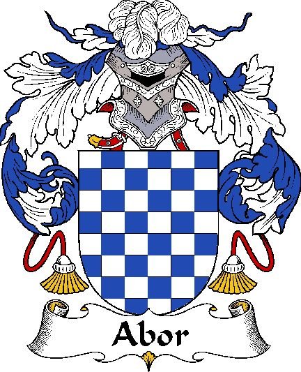 Image 0 of Abor Spanish Coat of Arms Print Abor Spanish Family Crest Print