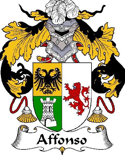 Image 0 of Affonso Spanish Coat of Arms Print Affonso Spanish Family Crest Print