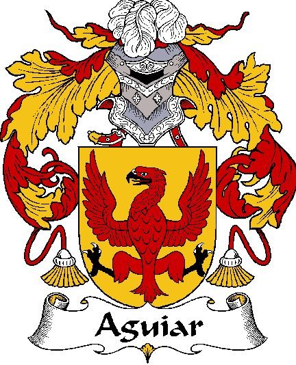 Image 0 of Aguiar Spanish Coat of Arms Print Aguiar Spanish Family Crest Print