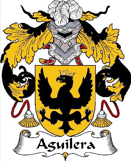 Image 0 of Aguilera Spanish Coat of Arms Print Aguilera Spanish Family Crest Print