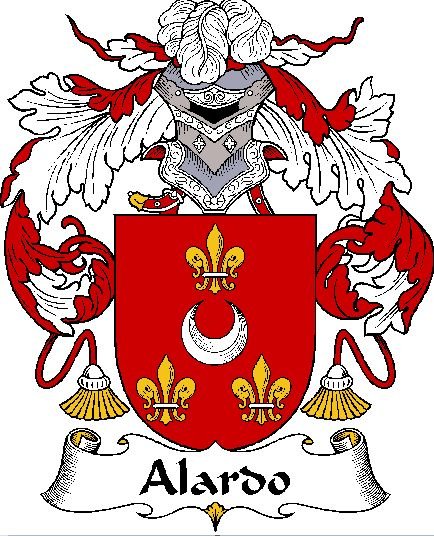 Image 0 of Alardo Spanish Coat of Arms Print Alardo Spanish Family Crest Print