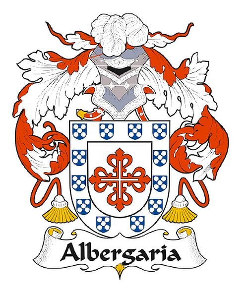 Image 0 of Albergaria Spanish Coat of Arms Print Albergaria Spanish Family Crest Print