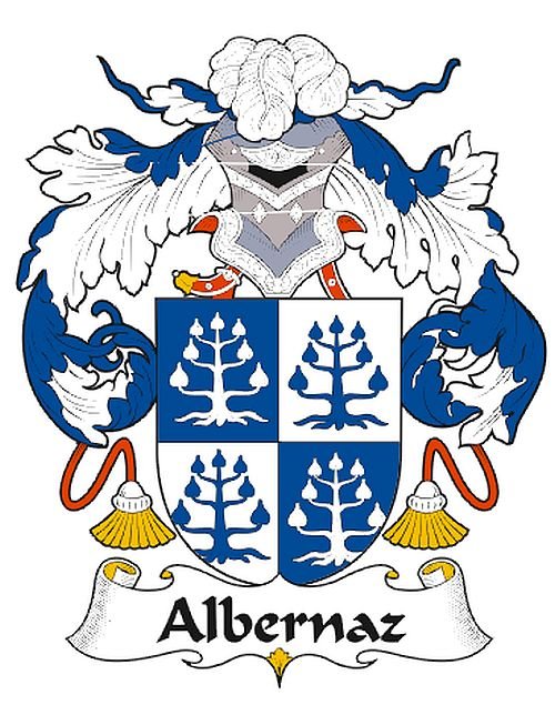 Image 0 of Albernaz Spanish Coat of Arms Print Albernaz Spanish Family Crest Print
