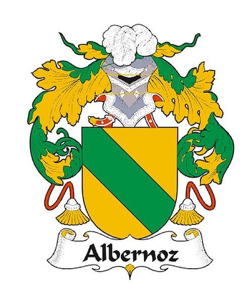 Image 0 of Albernoz Spanish Coat of Arms Print Albernoz Spanish Family Crest Print