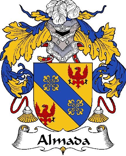 Image 0 of Almada Spanish Coat of Arms Print Almada Spanish Family Crest Print