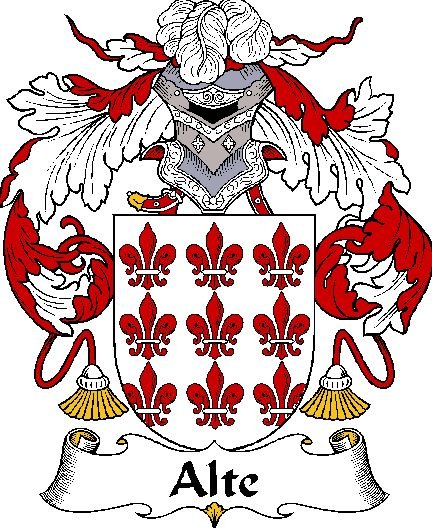 Image 0 of Alte Spanish Coat of Arms Print Alte Spanish Family Crest Print