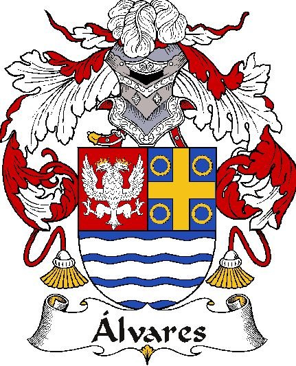 Image 0 of Alvares Spanish Coat of Arms Print Alvares Spanish Family Crest Print