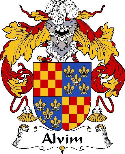 Image 0 of Alvim Spanish Coat of Arms Print Alvim Spanish Family Crest Print