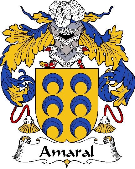 Image 0 of Amaral Spanish Coat of Arms Print Amaral Spanish Family Crest Print