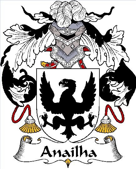 Image 0 of Anailha Spanish Coat of Arms Print Anailha Spanish Family Crest Print