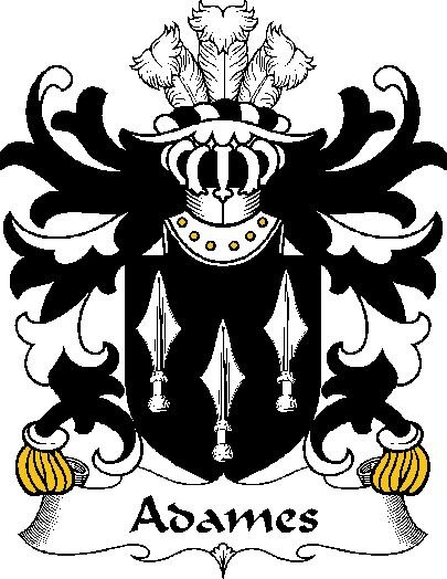 Image 0 of Adames Welsh Coat of Arms Print Adames Welsh Family Crest Print