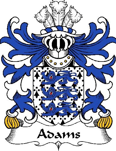 Image 0 of Adams Welsh Coat of Arms Print Adams Welsh Family Crest Print