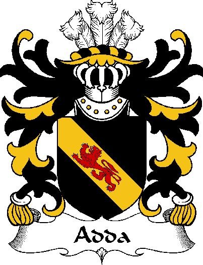 Image 0 of Adda Welsh Coat of Arms Print Adda Welsh Family Crest Print