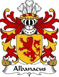 Albanacus Welsh Coat of Arms Print Albanacus Welsh Family Crest Print