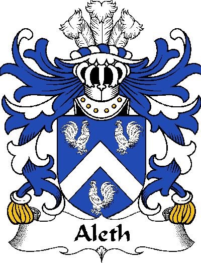 Image 0 of Aleth Welsh Coat of Arms Print Aleth Welsh Family Crest Print