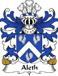 Aleth Welsh Coat of Arms Print Aleth Welsh Family Crest Print