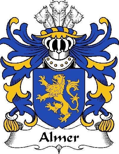 Image 0 of Almer Welsh Coat of Arms Print Almer Welsh Family Crest Print