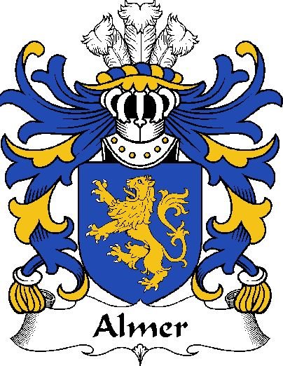 Almer Welsh Coat of Arms Print Almer Welsh Family Crest Print