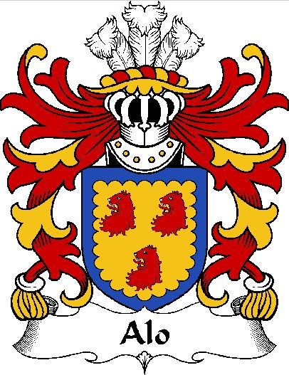Image 0 of Alo Welsh Coat of Arms Print Alo Welsh Family Crest Print