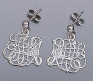Image 2 of Anglian Zoomorphic Beast Sterling Silver Earrings