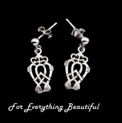 Luckenbooth Queen Mary Small Drop Sterling Silver Earrings