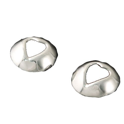 Image 1 of Peerie Smoorikins Little Kisses Stud Sterling Silver Earrings