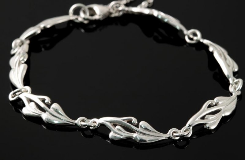 Image 1 of Art Nouveau Glasgow Girls Sterling Silver Bracelet