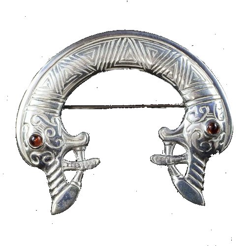 Image 1 of St Ninians Treasure Isle Open Garnet Sterling Silver Brooch