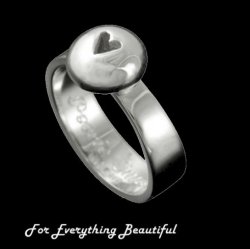 Peerie Smoorikins Little Kisses Ladies Sterling Silver Ring Band Size R-Z