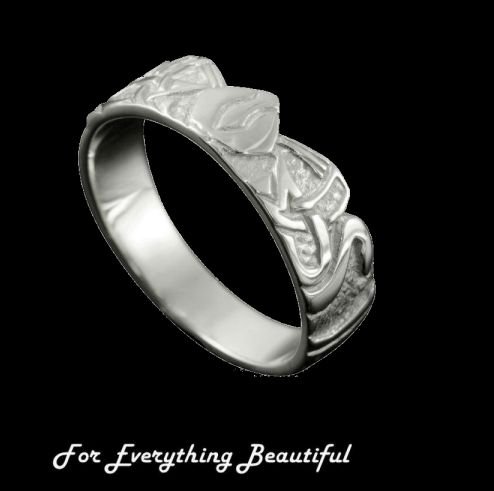 Image 0 of Three Nornes Norse Mythology Ladies Sterling Silver Ring Sizes R-Z