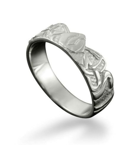 Image 1 of Three Nornes Norse Mythology Ladies Sterling Silver Ring Sizes R-Z