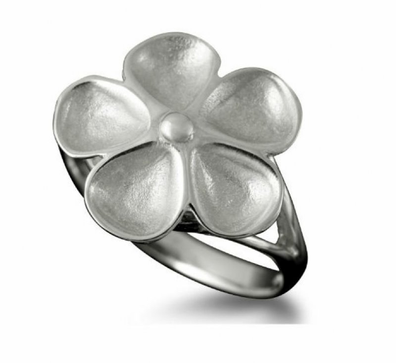 Image 1 of Kokkaloorie Daisy Design Enamel Ladies Sterling Silver Ring Sizes A-Q