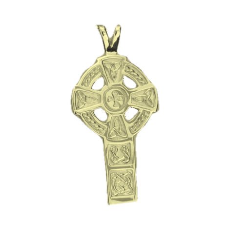 Image 1 of Celtic Cross Traditional Small 9K Yellow Gold Pendant