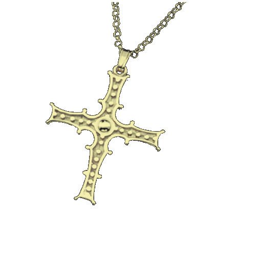 Image 1 of Celtic Cross Of Cong Shannon Ireland 9K Yellow Gold Pendant