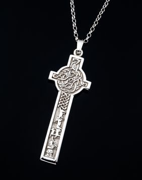 Image 2 of Celtic Cross Alexander Of Kilmory Design Sterling Silver Pendant