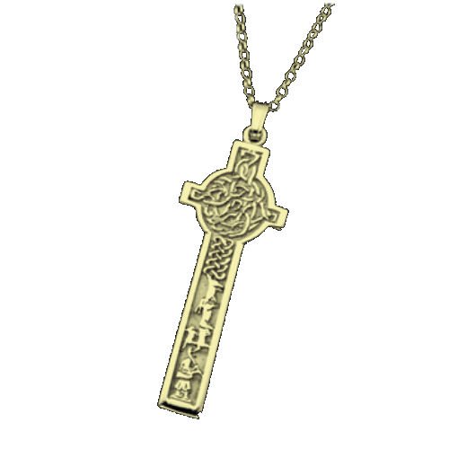 Image 1 of Celtic Cross Alexander Of Kilmory Design 9K Yellow Gold Pendant