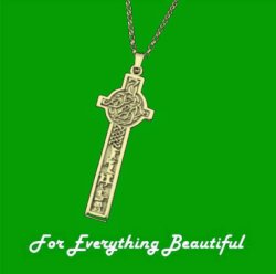 Celtic Cross Alexander Of Kilmory Design 9K Yellow Gold Pendant