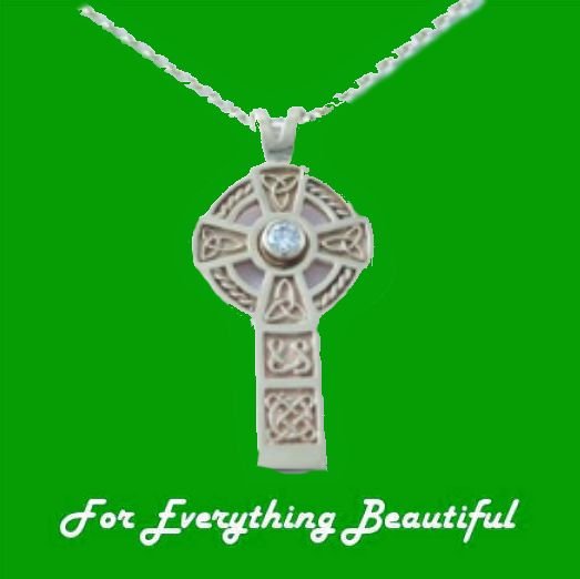 Image 0 of Celtic Cross Diamond Drop Design 9K Yellow Gold Pendant