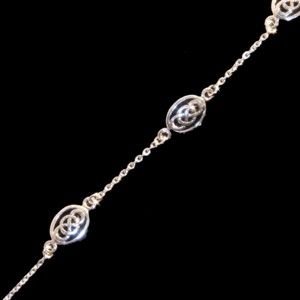Image 2 of Celtic Spiral Knotwork Delicate Sterling Silver Bracelet