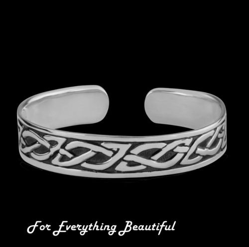 Image 0 of Celtic Knotwork Antiqued Sterling Silver Bangle Bracelet