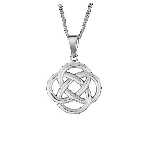 Image 1 of Celtic Infinity Knotwork Design Sterling Silver Pendant