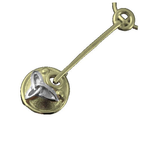 Image 1 of Celtic Trinity Knot White Gold Motif 9K Yellow Gold Pendant