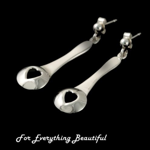 Image 0 of Peerie Smoorikins Little Kisses Drop Sterling Silver Earrings