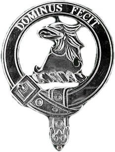 Image 1 of Baird Clan Crest Polished Silver Clan Baird Badge