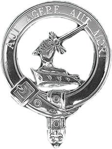 Image 1 of Barclay Clan Crest Polished Silver Clan Barclay Badge