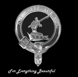 Barclay Clan Crest Polished Silver Clan Barclay Badge