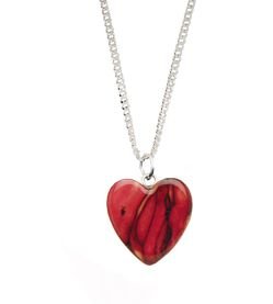 Image 1 of Wee Heart Scotland Heather Sterling Silver Pendant 