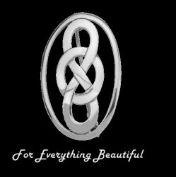Celtic Infinity Knotwork Design Sterling Silver Brooch