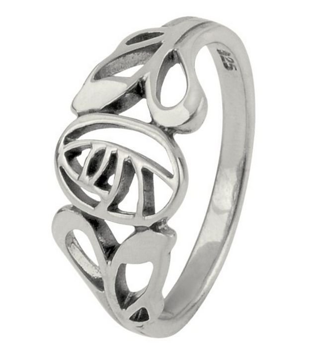 Image 1 of Mackintosh Glasgow Rose Design Ladies Sterling Silver Ring Band Sizes 6-10