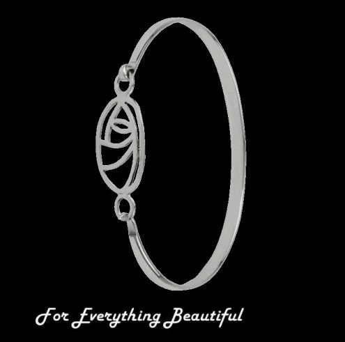 Image 0 of Mackintosh Glasgow Rose Ladies Sterling Silver Bangle